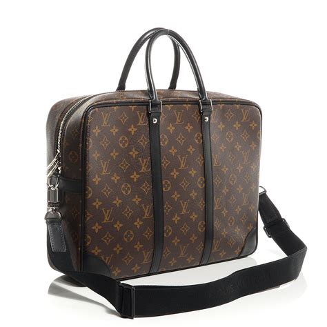 louis vuitton porte documents voyage macassar|Louis Vuitton Monogram Macassar Porte Documents Voyage GM .